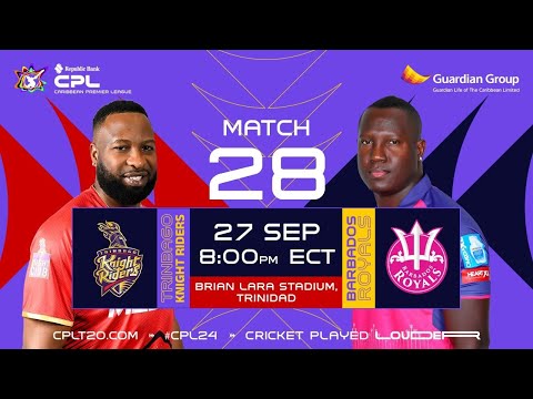 LIVE | Trinbago Knight Riders vs Barbados Royals | CPL 2024