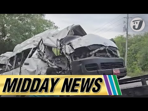 Fiery Car Crash in St. Ann, 1 Dead | Green Island Taxi Operators Protest