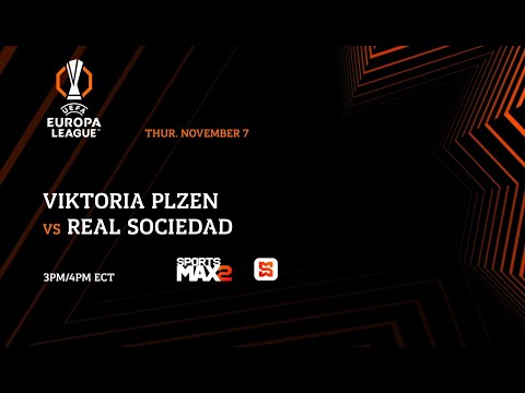 Watch UEFA Europa League | Viktoria Plzen vs Real Sociedad | Thur. Nov.7 | on SportsMax2 and the App