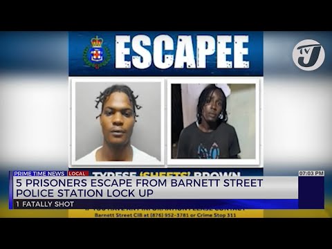 5 Prisoners Escape from Barnett Street Police Station Lock-up | TVJ News