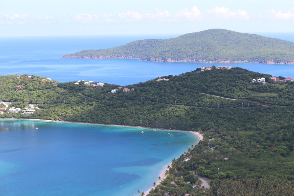 Above: Magens Bay in St Thomas