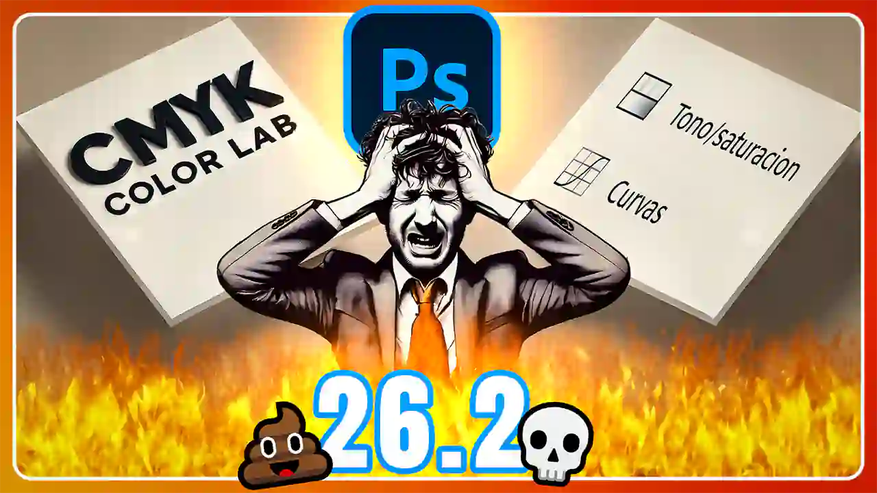 💩 SOLUCIÓN al FALLO en capas de ajuste en PHOTOSHOP 26.2 🤦‍♂️