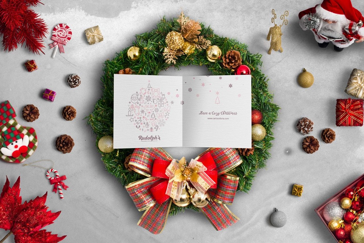 Some beautifully designed christmas card mockup has been compiled in our article to help you craft a … Square Bifold Christmas Greetings Card Scene Mockup 01 Mockups By Carlos Viloria