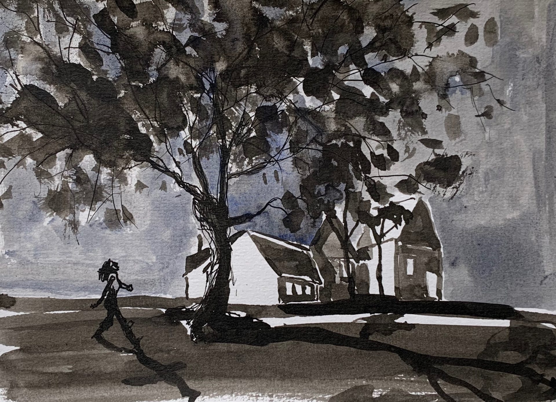 The Stride - Carole Theriault - Ink 2021 5x8in