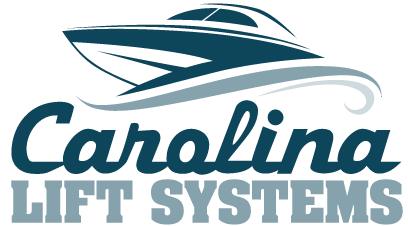 Carolina Lift Systems logo with boat icon on waves.