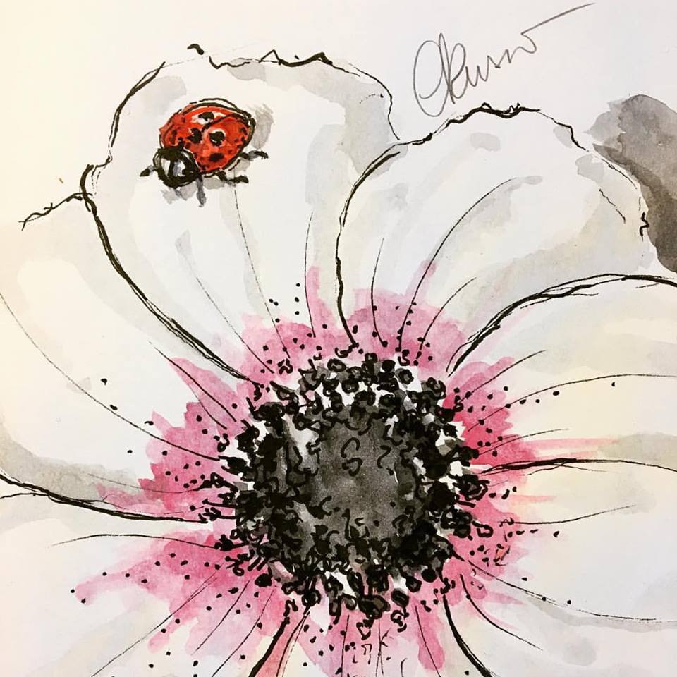 Ladybug - Original Watercolor ©Carolina Russo