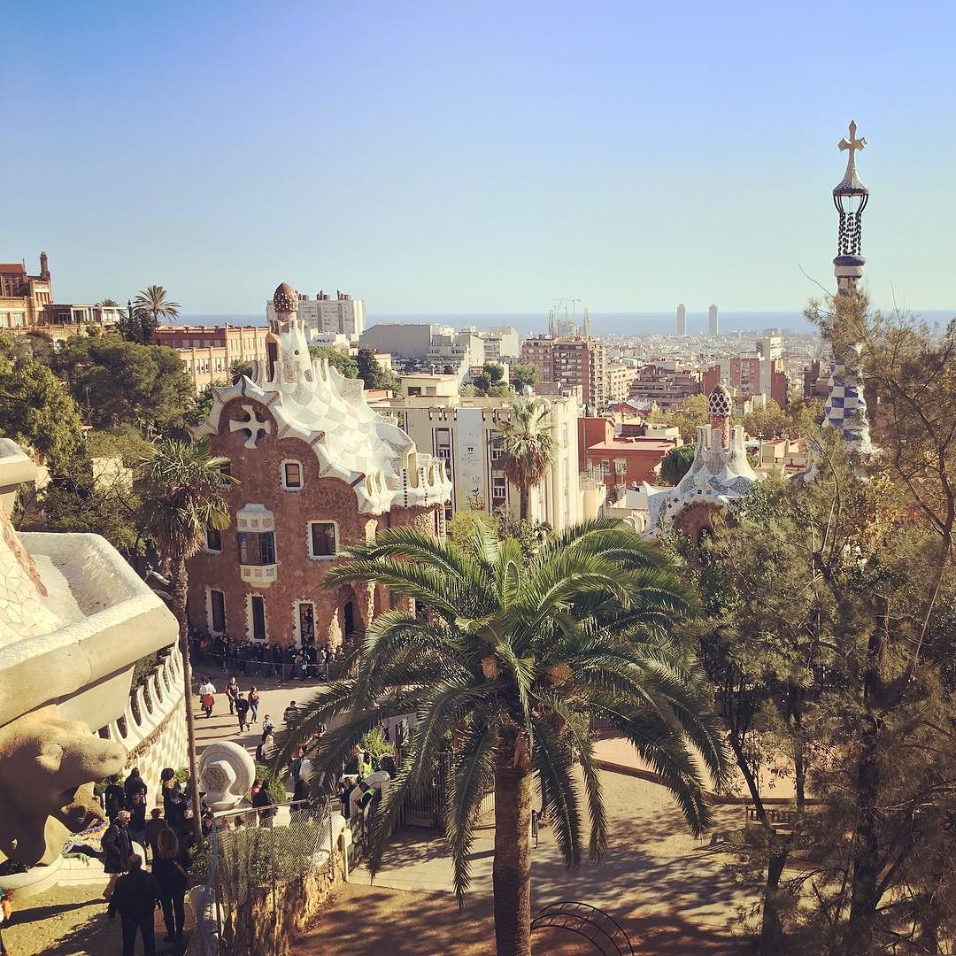 Views of Barcelona from Park Guell.