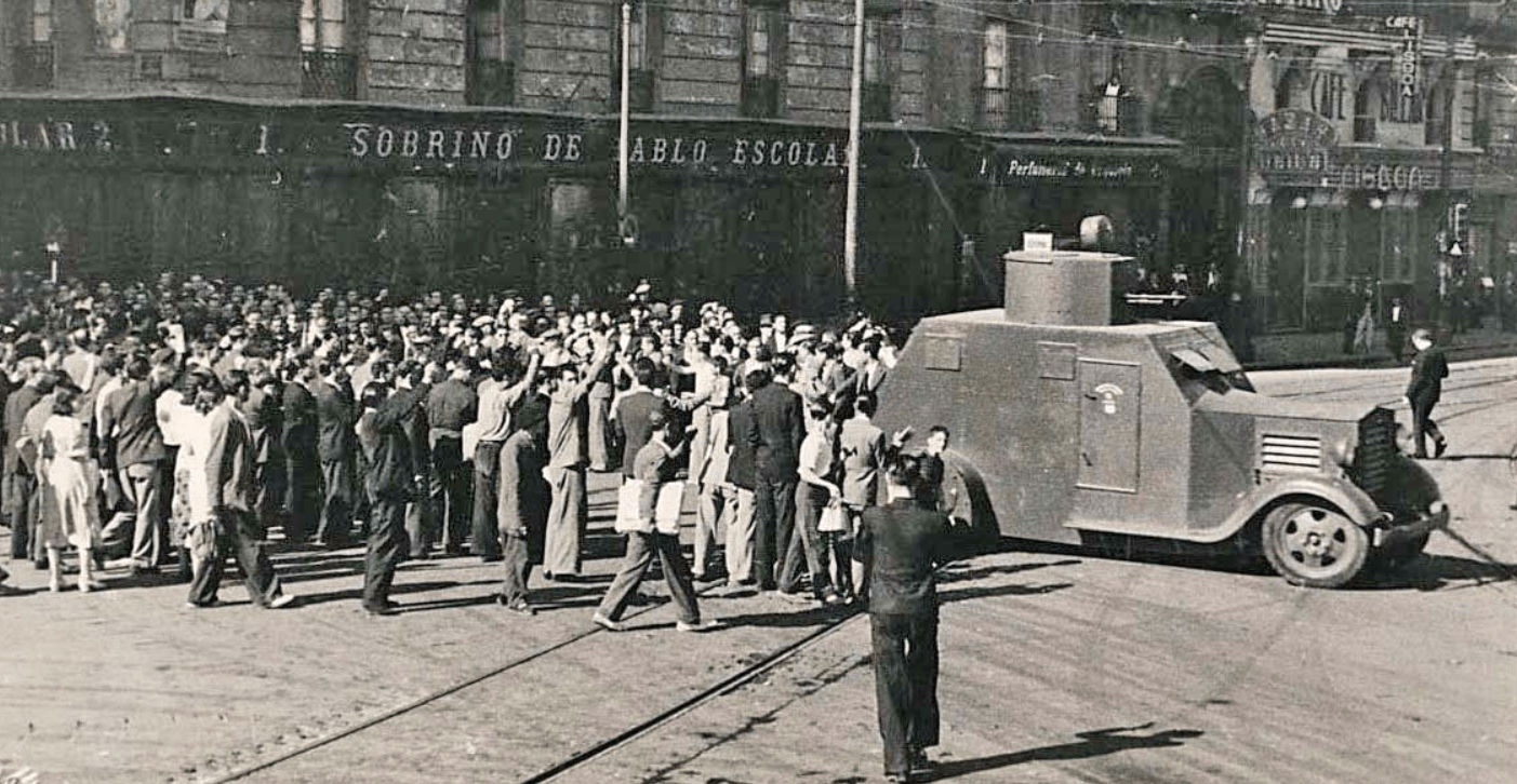 Pontejos barracks, where the Assault Guards leave to take part in overthrowing Cuartel de la Montaña