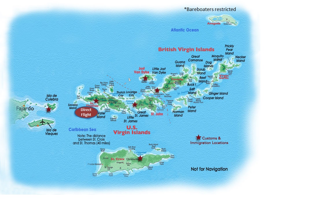 Us Virgin Islands Map Google 1 