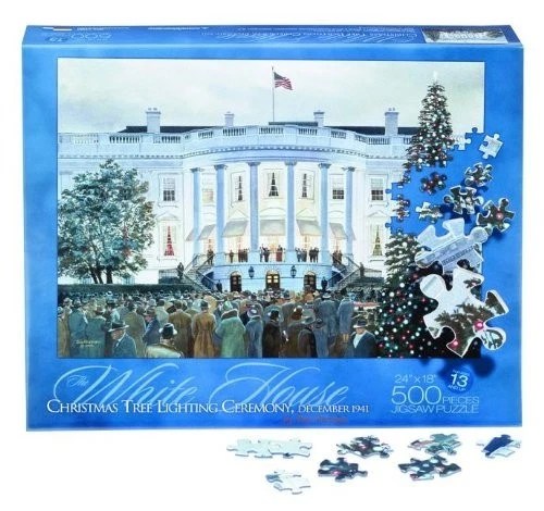 The White House Christmas Tree Lighting Ceremony 500 pc Jigsaw Puzzle