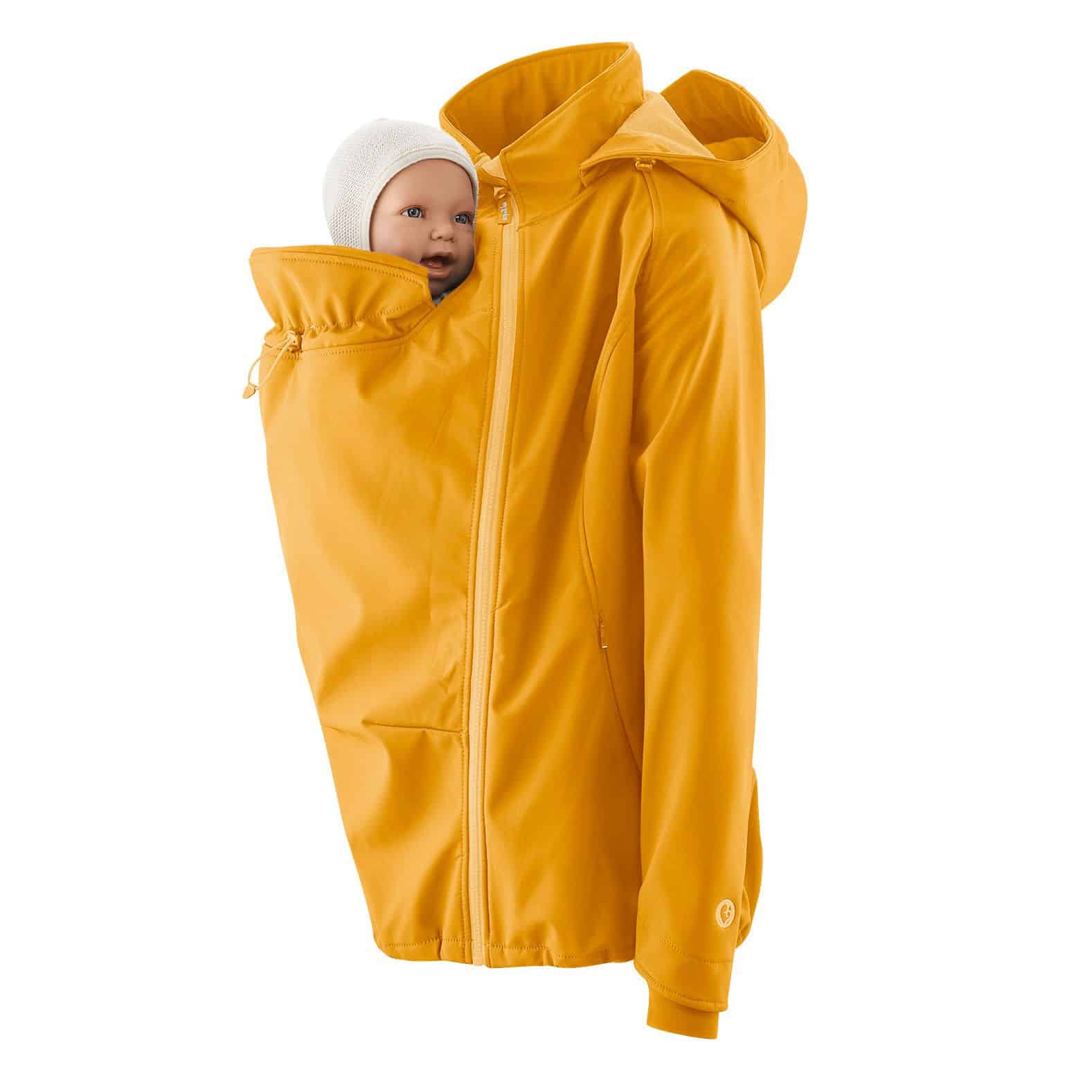 Mamalila Softshell Babywearing Coat Mustard Yellow