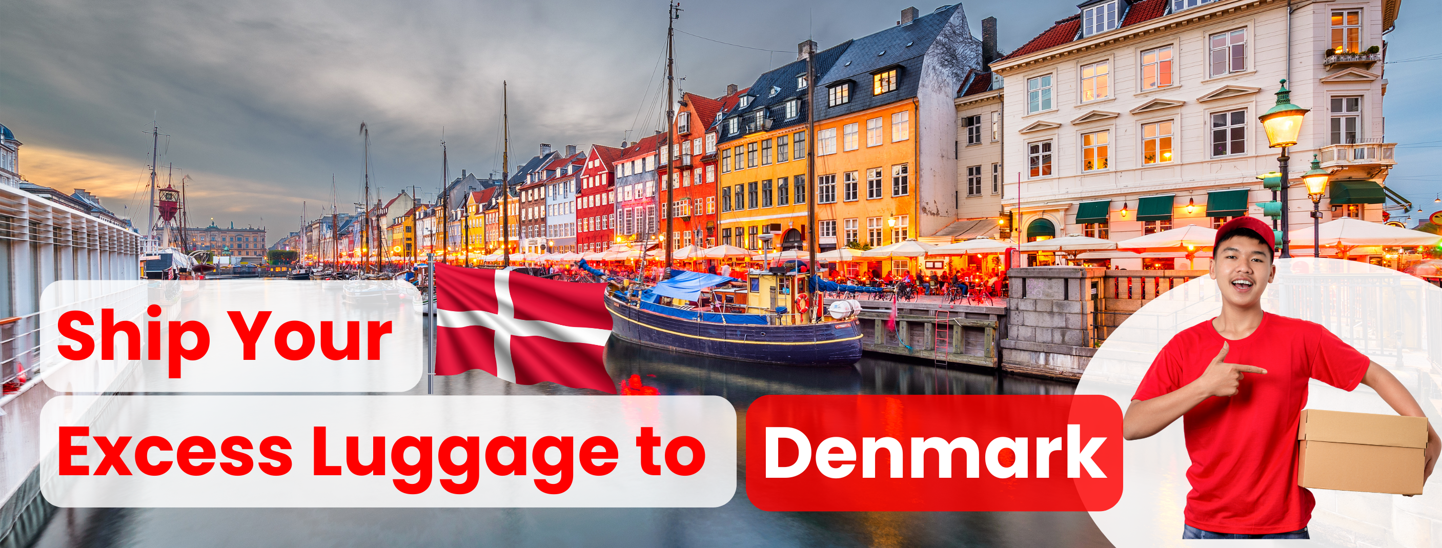 Ship Excess Luggage to Denmark Door to Door from UAE