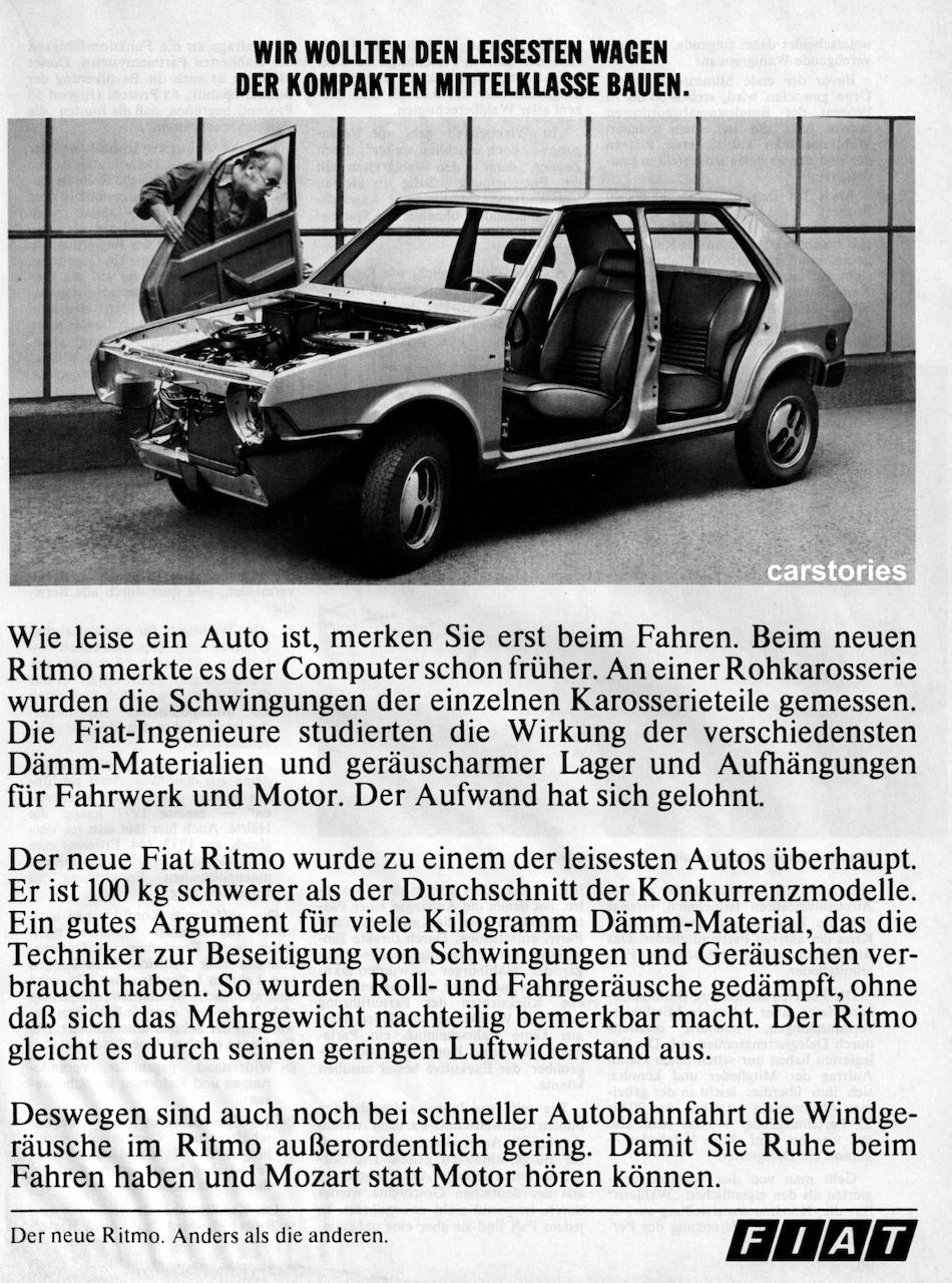 Auf 4 Seiten werben die Italiener für den Neuen in der Kompaktklasse