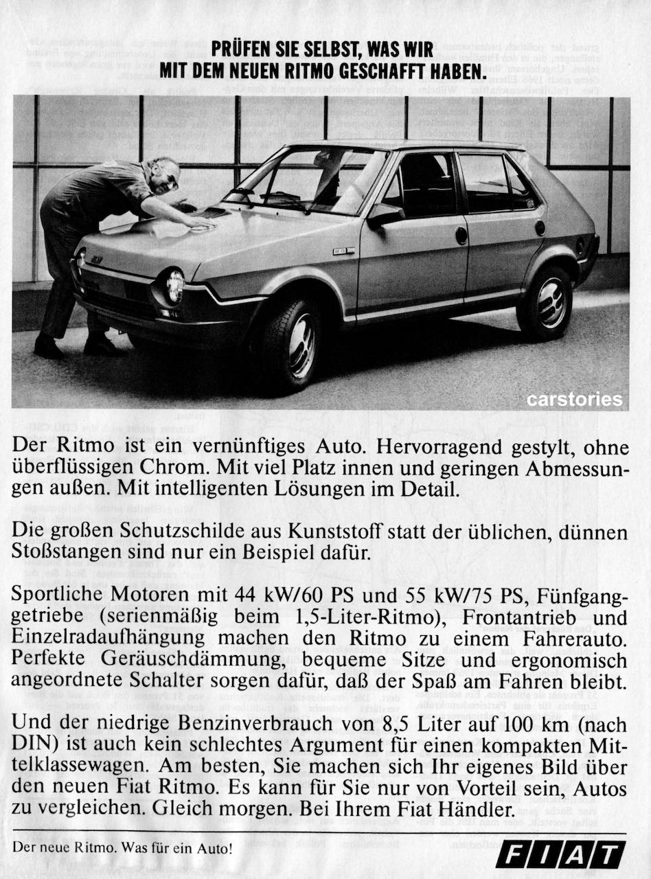 Allerdings bleibt der Ritmo in der Praxis ein durchschnittliches Auto