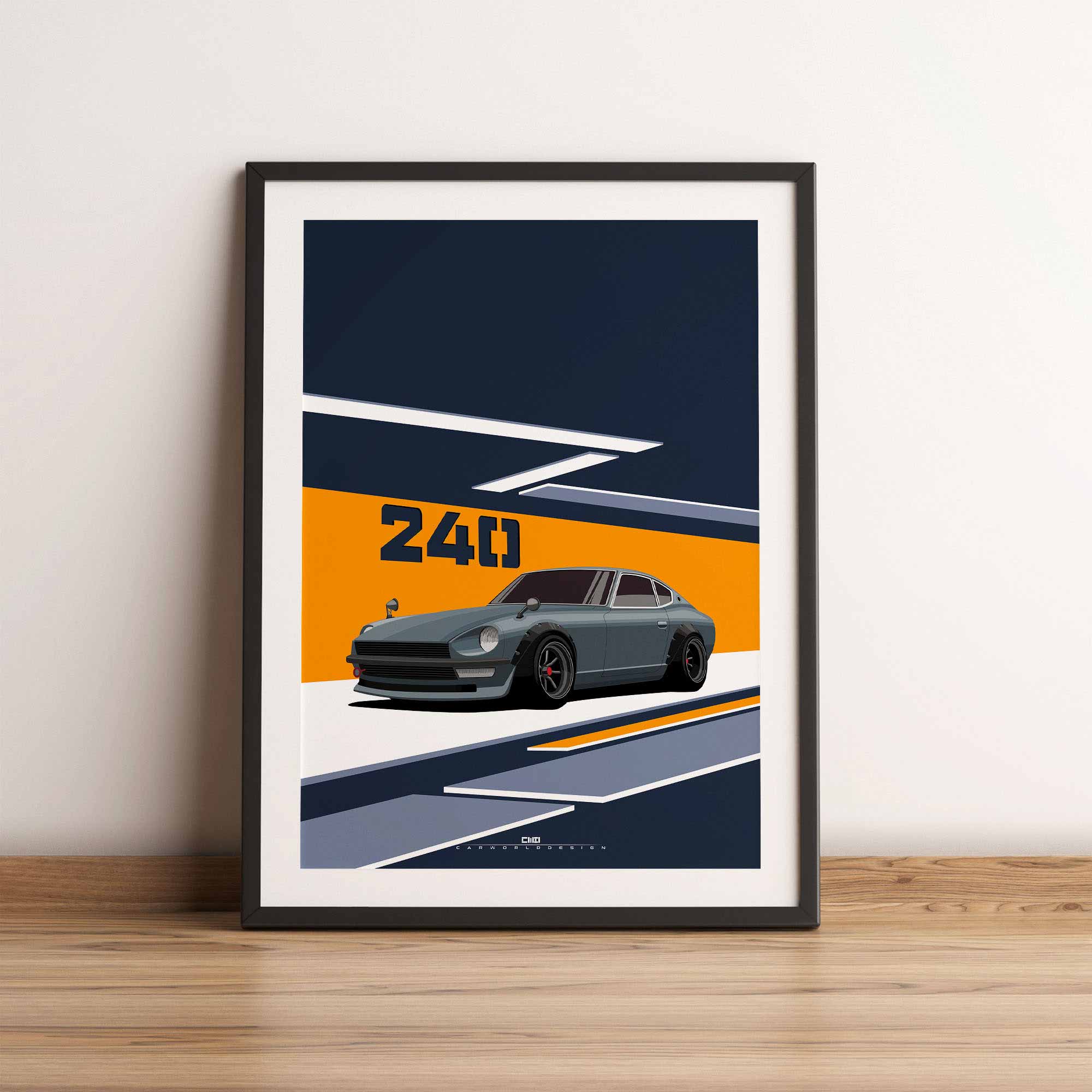 Datsun 240Z printed Matte Poster / CarWorldDesign