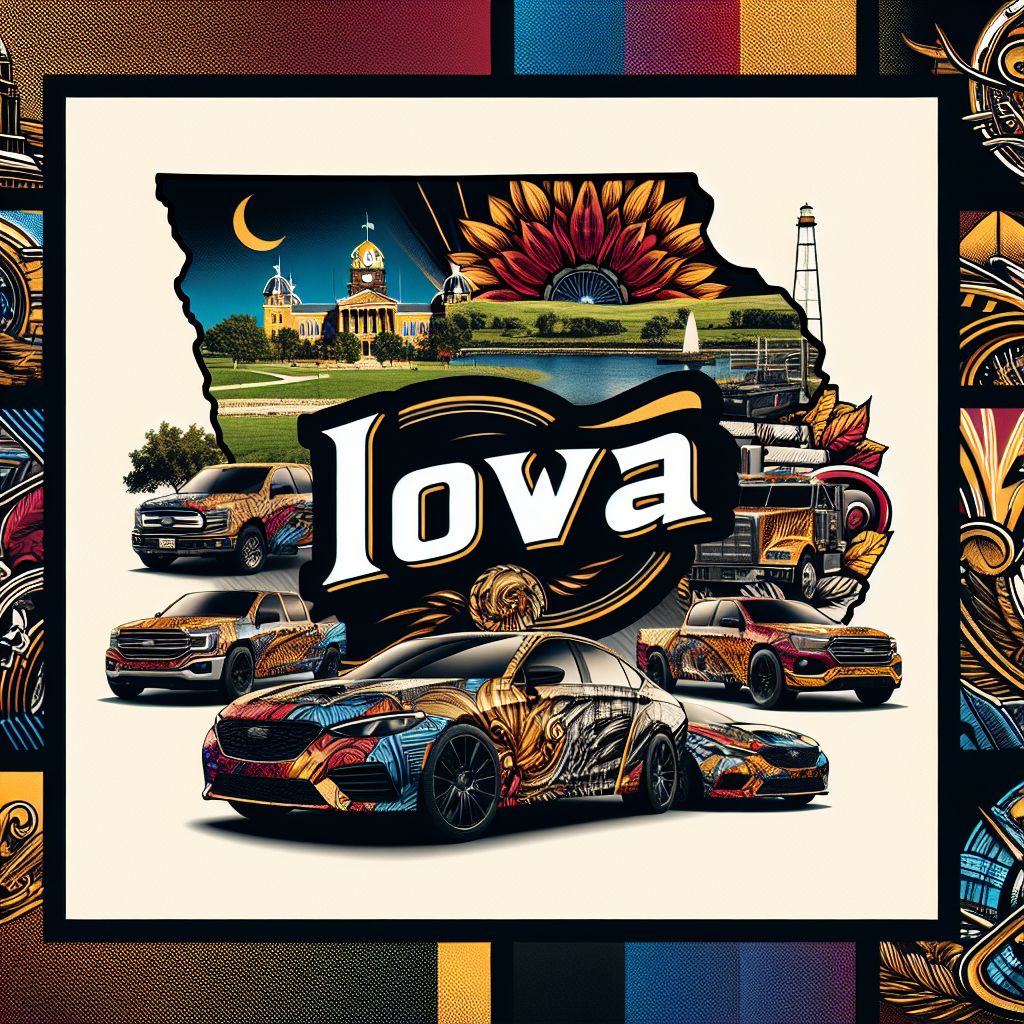 Iowa DMV License Plate Guidelines: Front & Back Vinyl Wrap Rules 