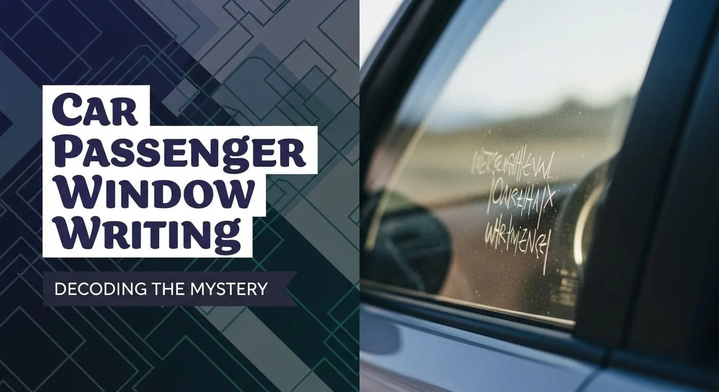 Car Passenger Window Writing: Decoding the Mystery