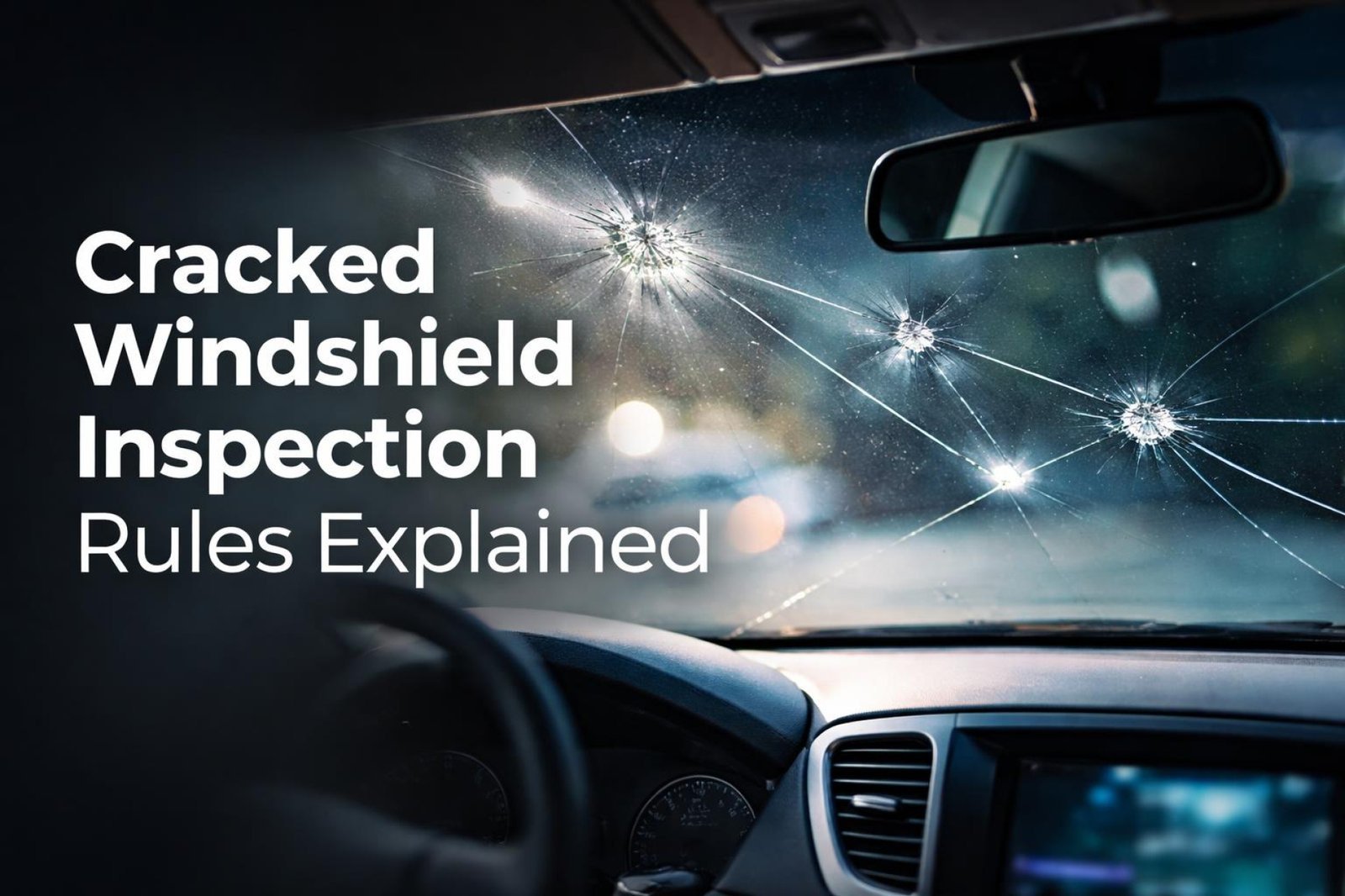 Cracked Windshield Inspection Rules Explained