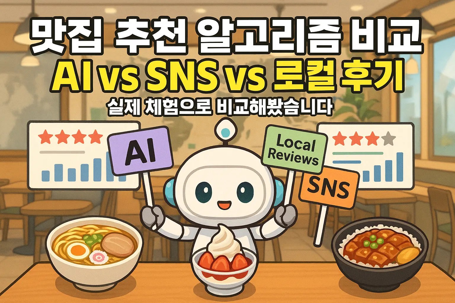 맛집 추천 알고리즘 비교: AI vs SNS vs 로컬 후기