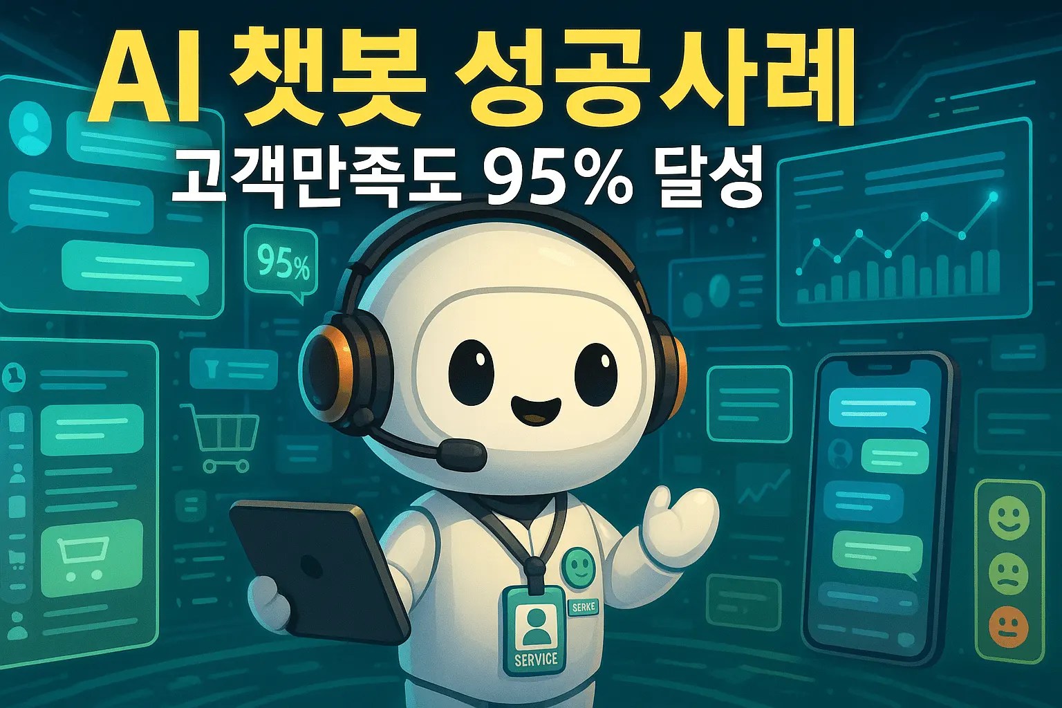AI 챗봇 도입으로 고객만족도 95% 달성한 쇼핑몰 성공사례