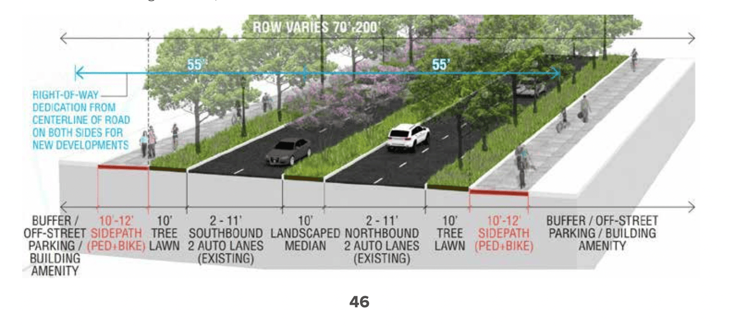 Historical street view concept rendering for North River redevelopment