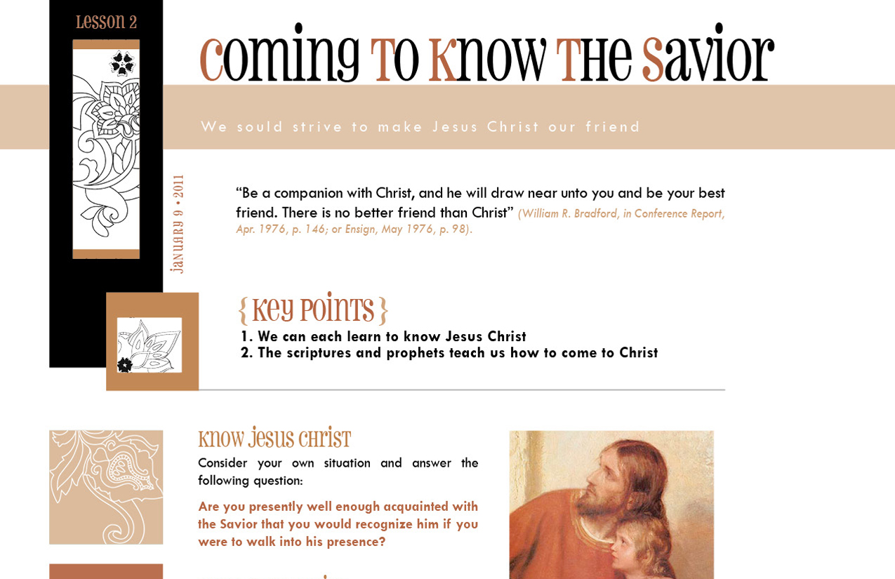 YW Lesson Handout