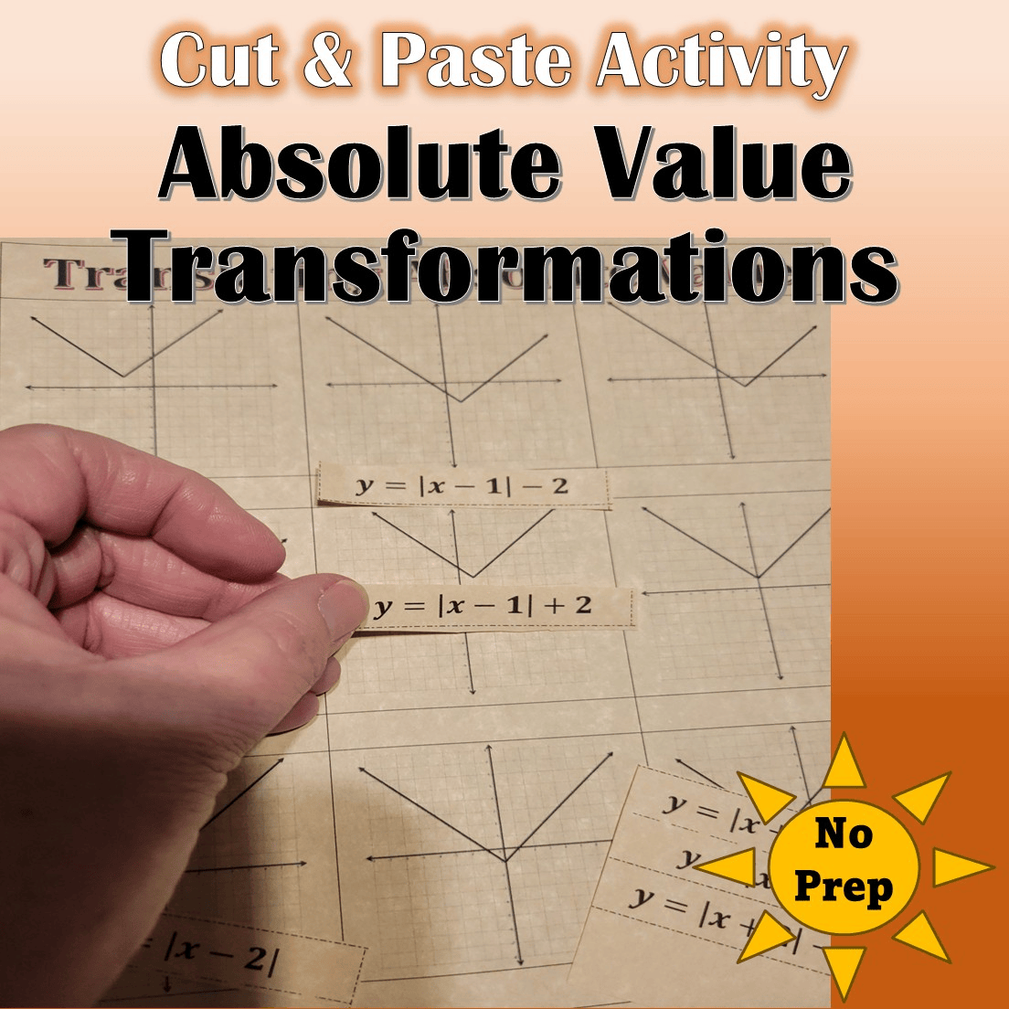 Absolute Value Transformations free resource cover