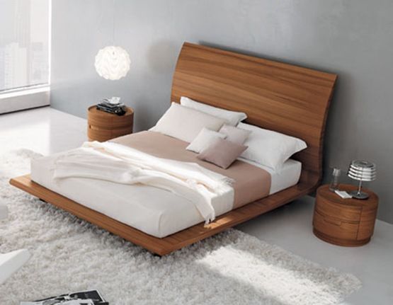 Cama Moderna De Madera Casa Web