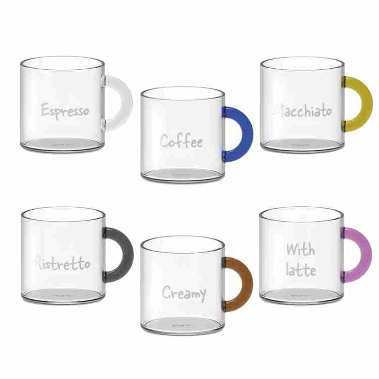 Set 6 Tazzine Caffè In Vetro Stella - 100ml Cadauna | Design Elegante, Vetro Borosilicato - Foto 9
