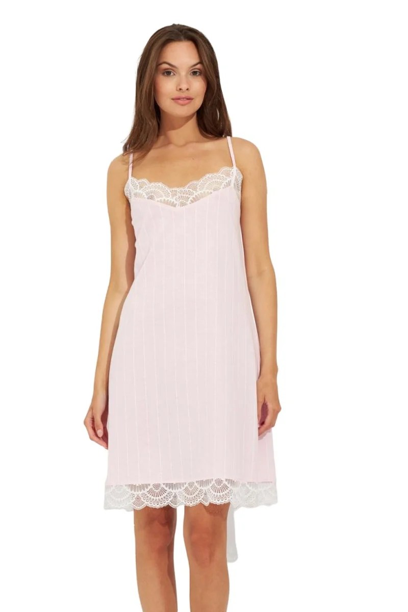 ΓΥΝΑΙΚΕΙΟ ΒΑΜΒΑΚΕΡΟ ΝΥΧΤΙΚΟ ΜΕ ΔΑΝΤΕΛΑ HARMONY PINK 302816