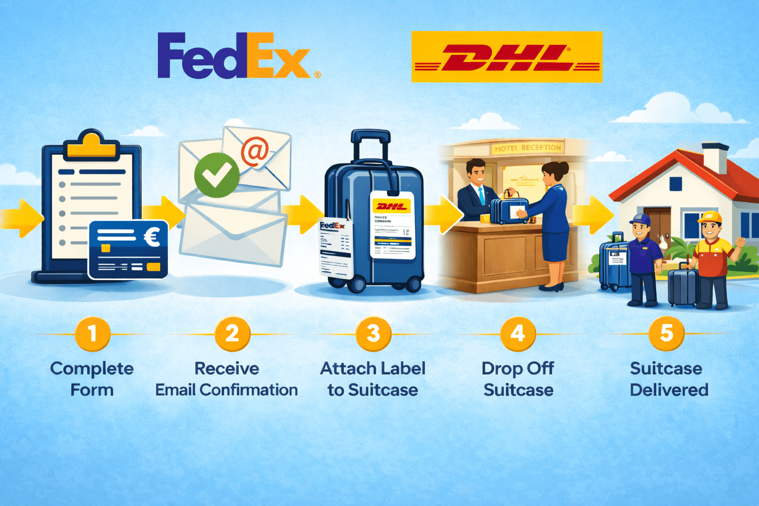 Ship suitcase to Santiago for storage