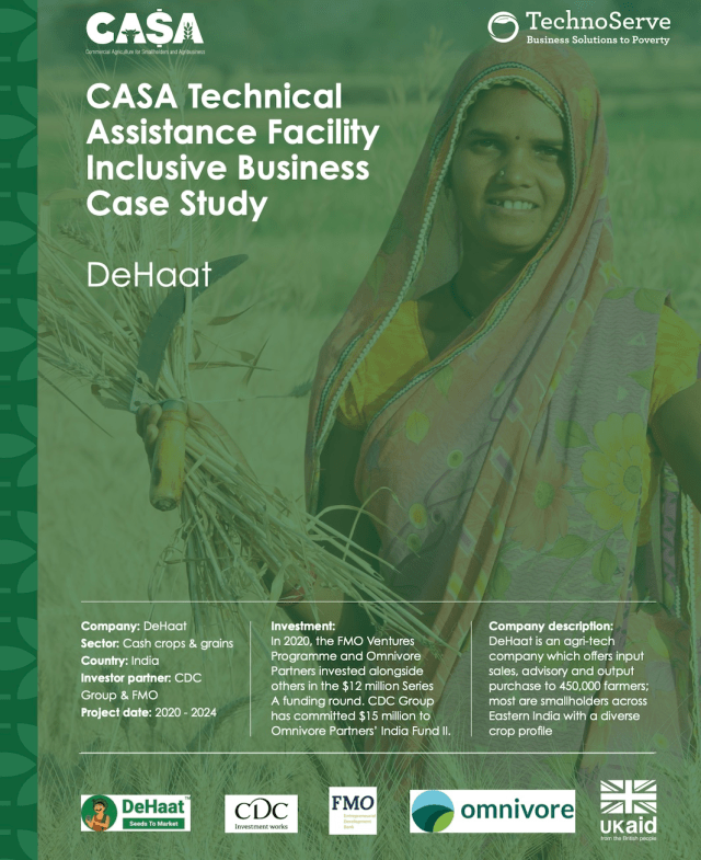 PDF cover for CASA TAF DeHaat Case Study