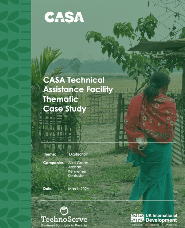 PDF cover for CASA TAF Digitalisation Case Study