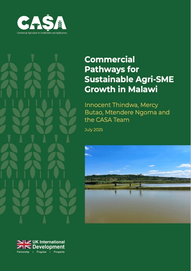 Commercial Pathways for Sustainable AgriSME Growth in Malawi