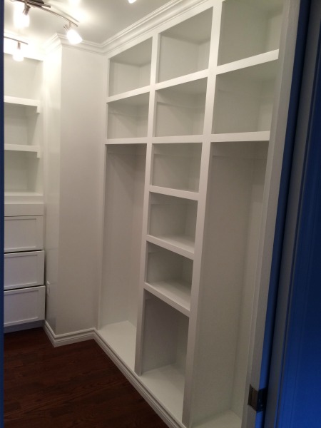 WALK IN CLOSET FROM A MASTER BEDROOM REMODEL WITH ENSUITE