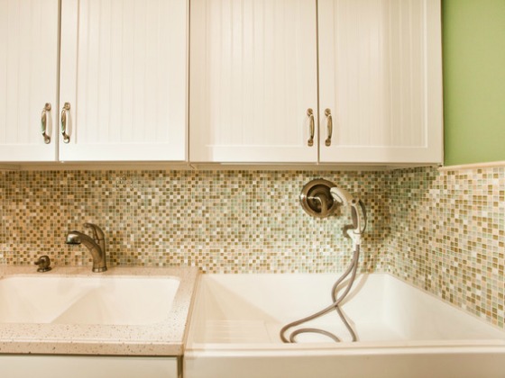 BASEMENT REMODEL WITH LARGE LAUNDRY ROOM