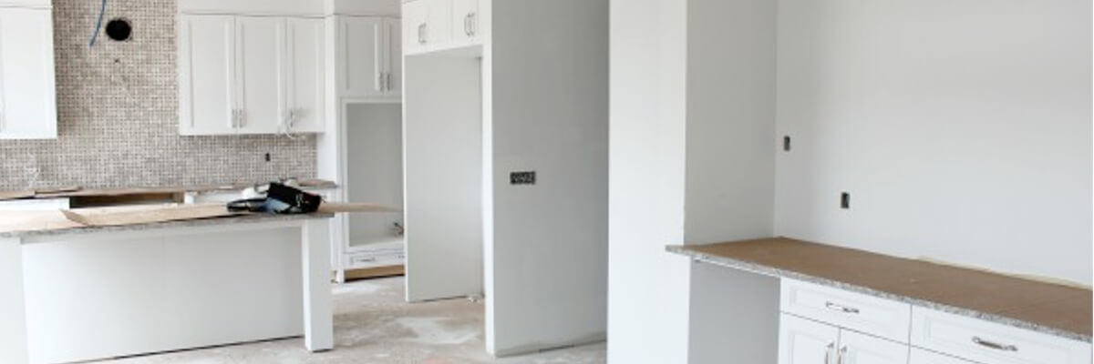 7 Steps to Get Ready for a Kitchen Renovation 1 White-Kitchen-Under-Construction