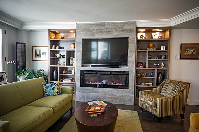 Whole Home Condo Renovation, Halifax (living room)
