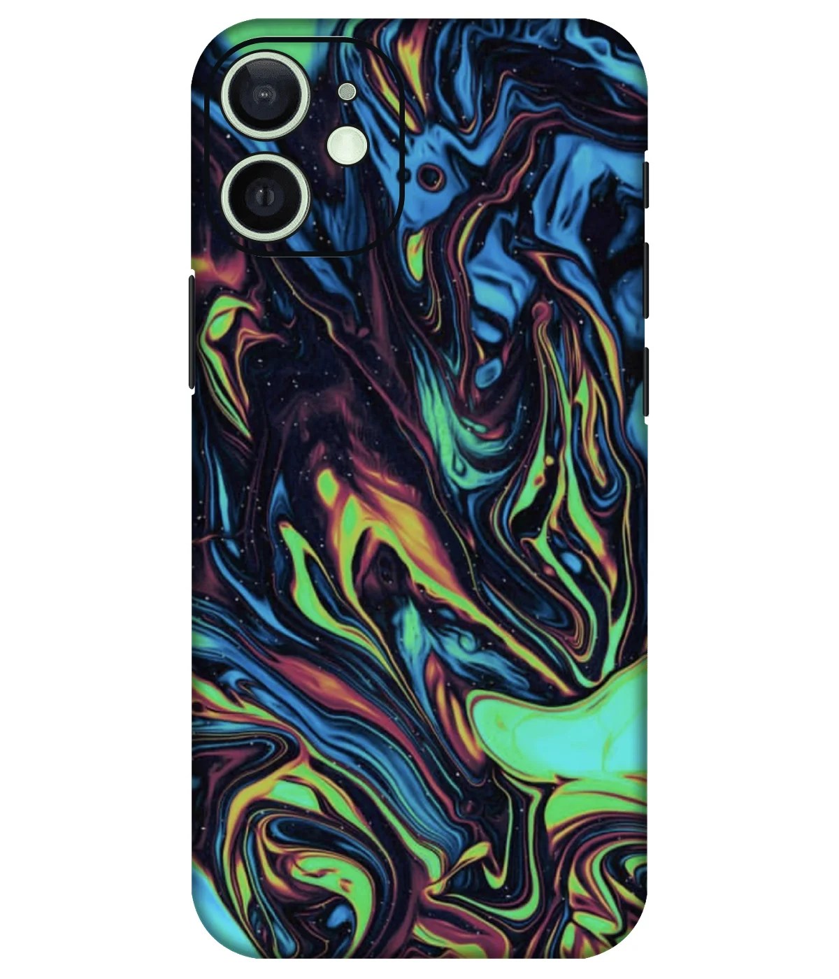 Abstract Liquid Fluid Printed Mobile Skin