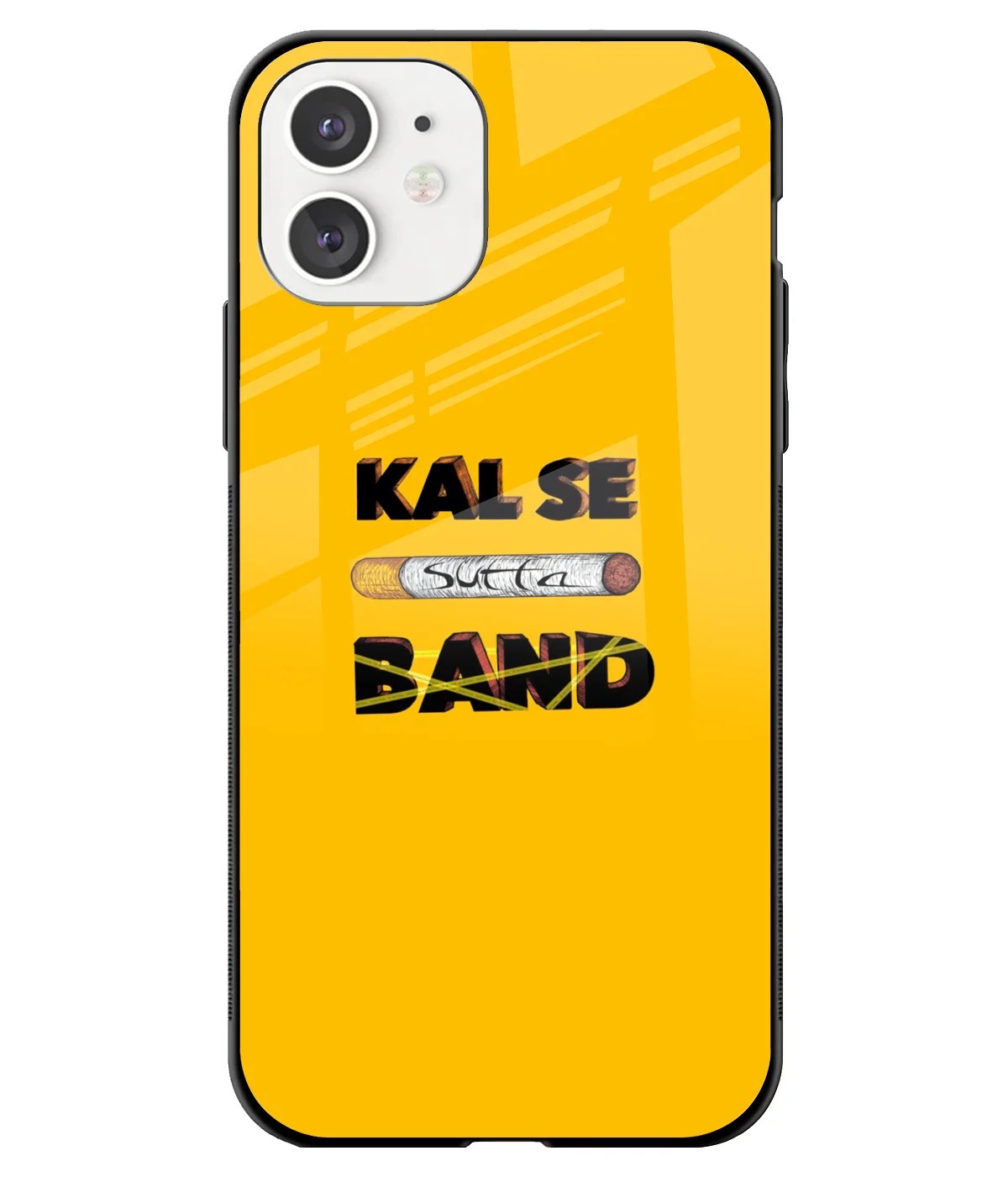Kal Se Sutta Band Printed Glass Case