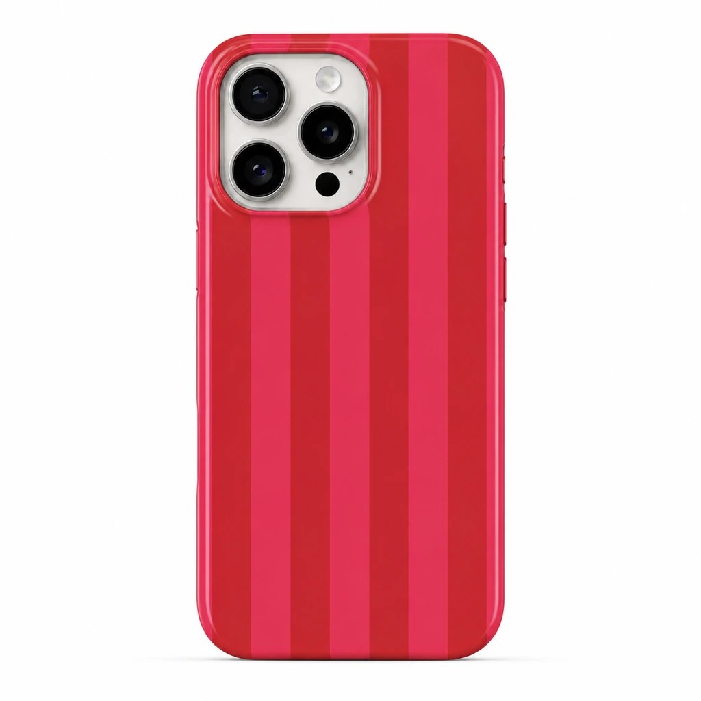 Cherry Stripe iPhone Case