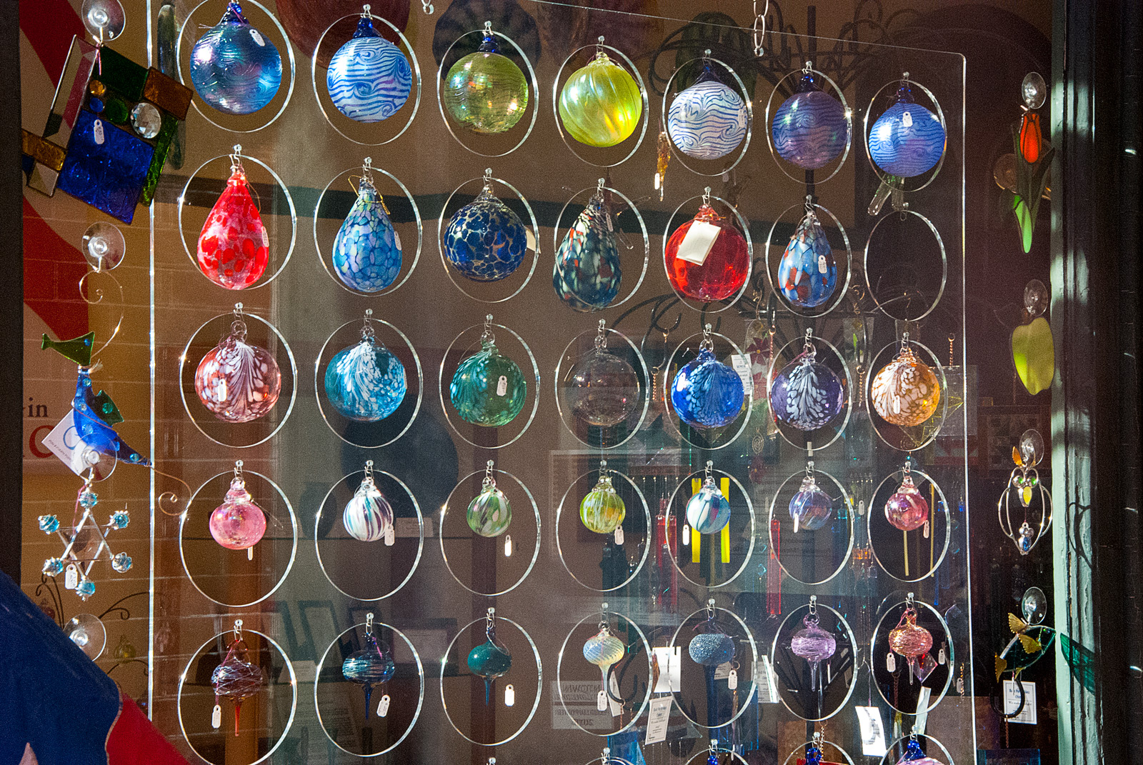 Handmade glass ornaments in Concord