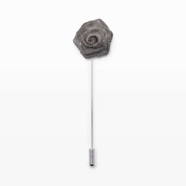 Club Monaco metal mesh lapel pin