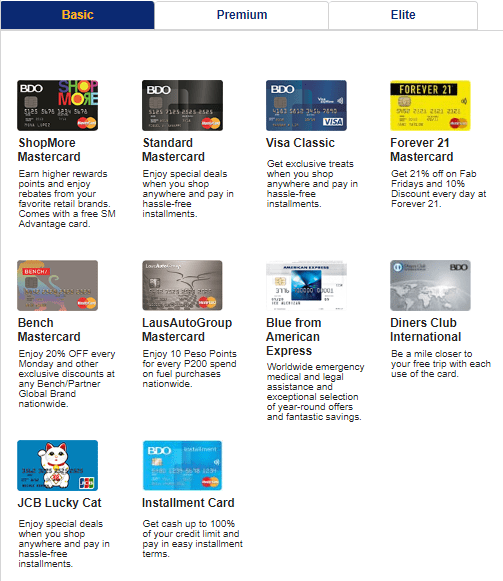 Bdo credit cards online application