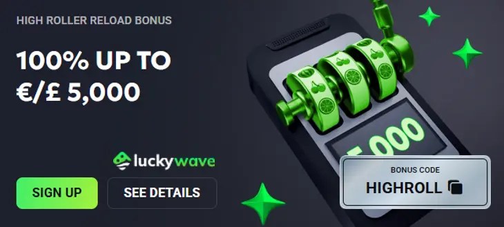 LuckyWave Casino Bonus & Promo Codes, Free Spins & No Deposit Offers