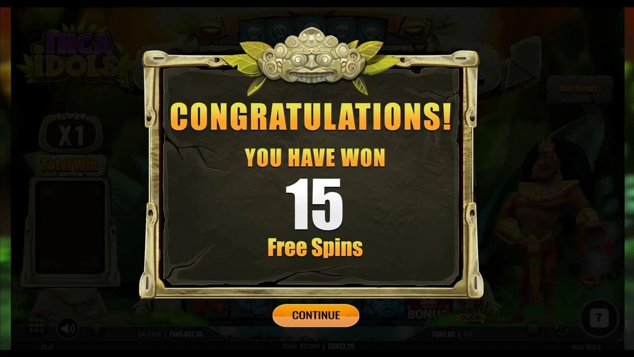 Inca Idols Slot Review - 1x2gaming | RTP 95.19%