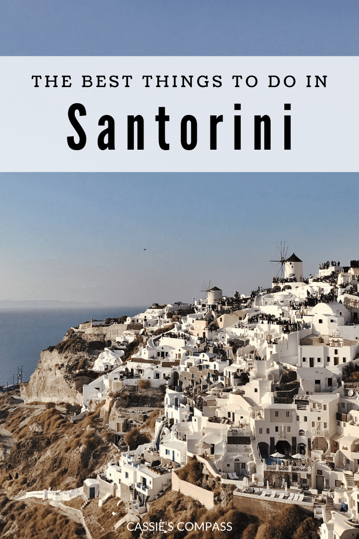 Pinterest image santorini bucket list