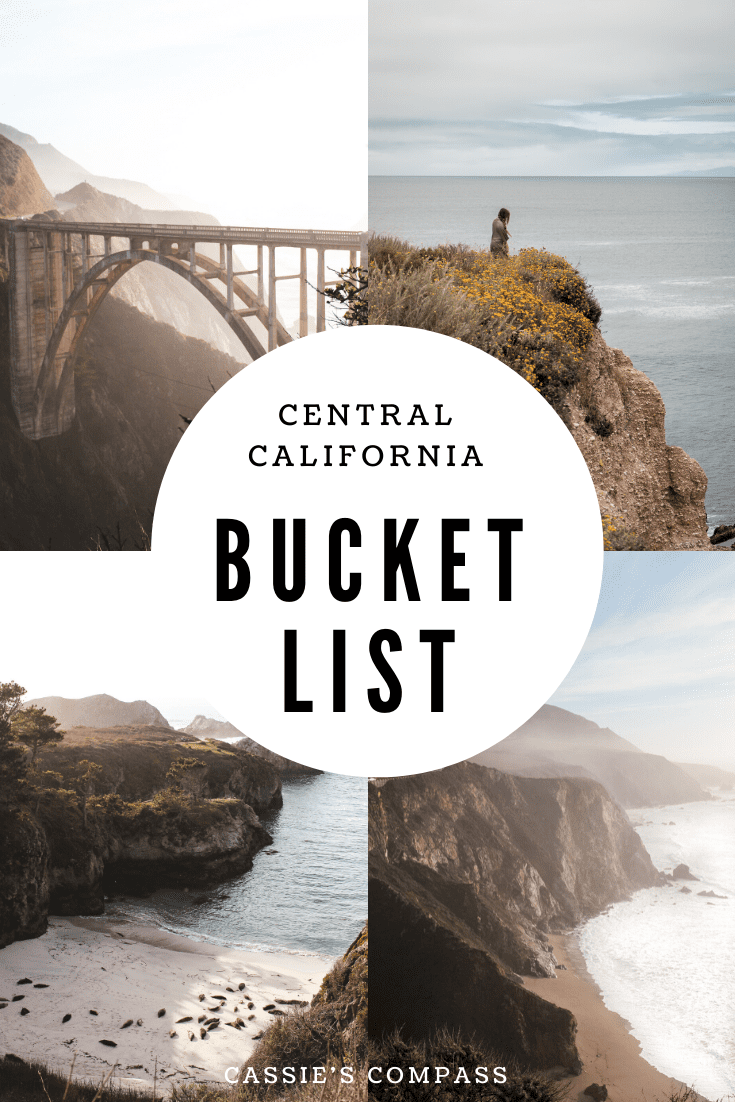pin image of central California bucket list