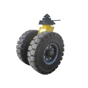 solid rubber container caster wheels