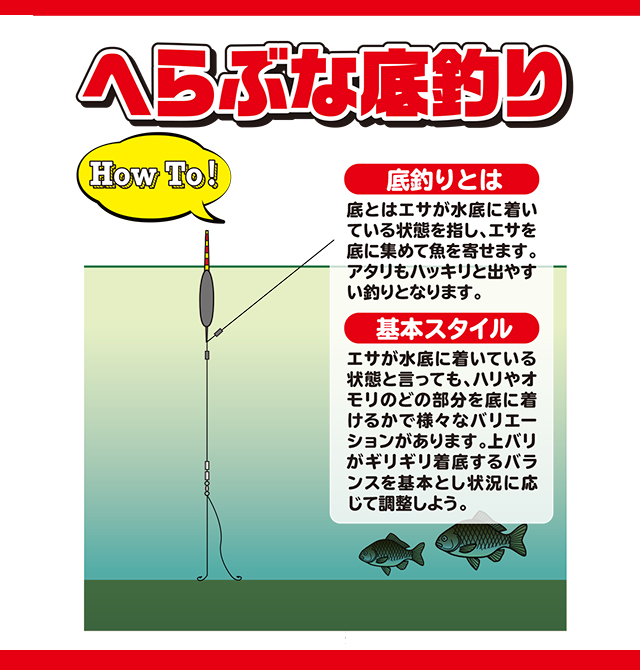 【へらぶな】底釣り